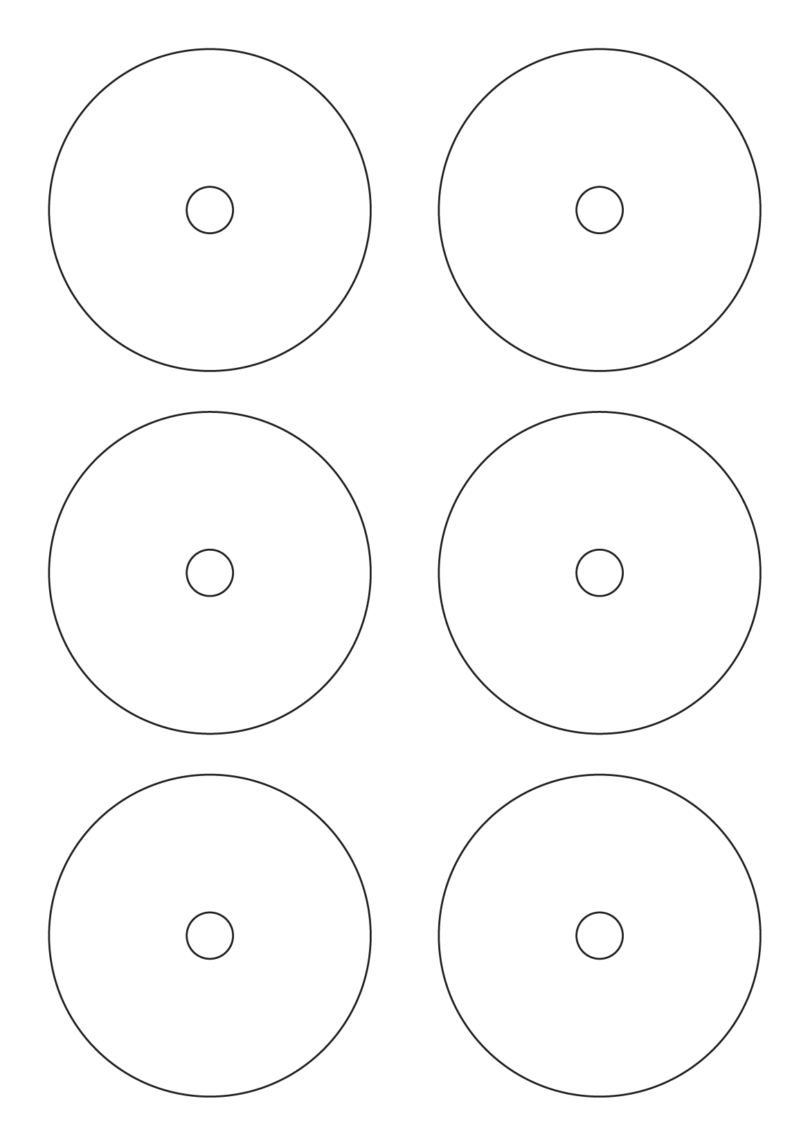 30114 - Label Size 118mm dia - 6 label(s) per sheet 30114 - Label Size 118mm dia - 6 label(s) per sheet
