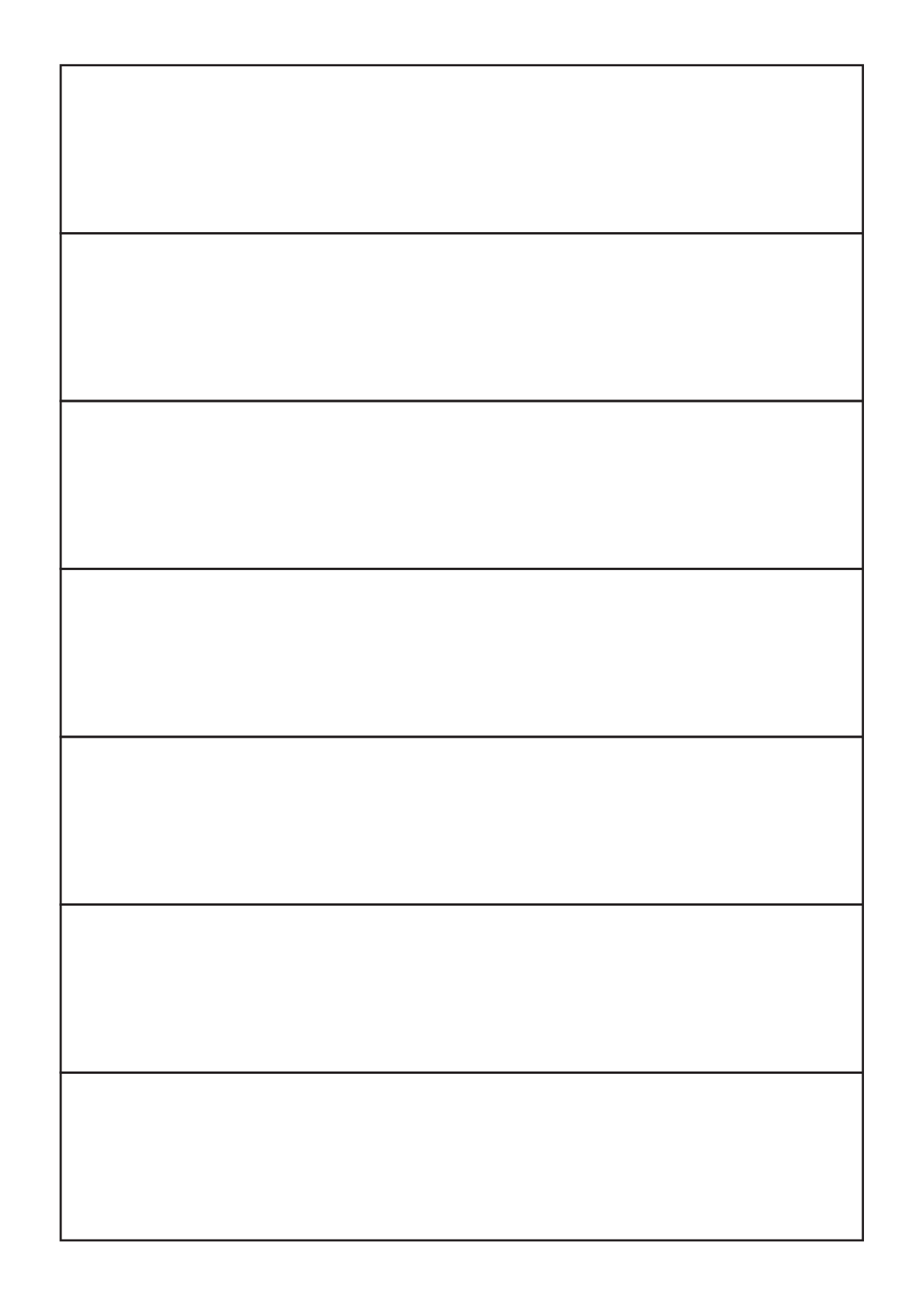 30120 - Label Size 258mm x 54mm - 7 label(s) per sheet